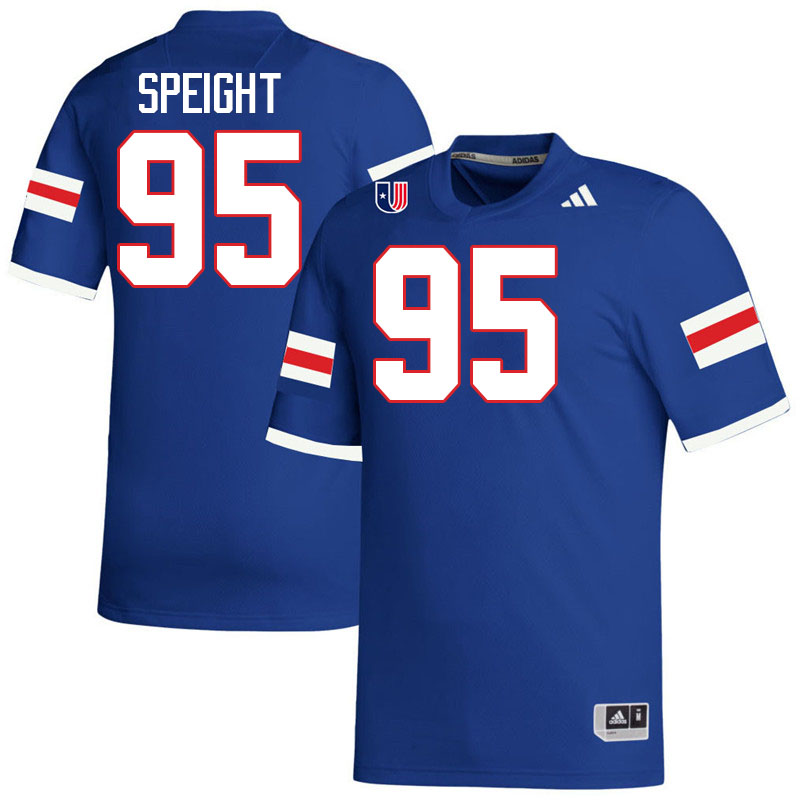West Georgia Wolves #95 Geoffrey Speight College Football Jerseys,Uniforms-Blue